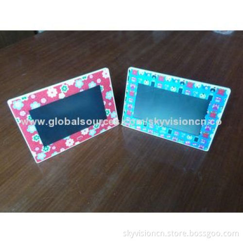 Digital photo frame with color-full panel with cartoon panel